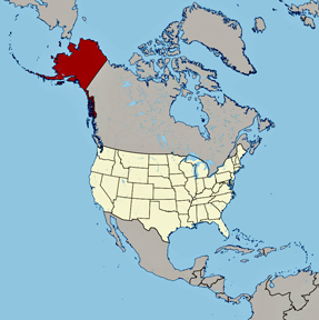 USA-alaska map